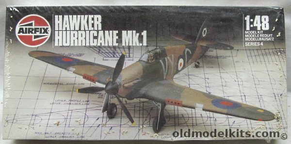 Airfix 1/48 Hawker Hurricane Mk.1 - 85th FS Lille/Seclin France April 1940 or 501 Sq RAF Aux Kenley Surrey Oct 1940, 9 04102 plastic model kit